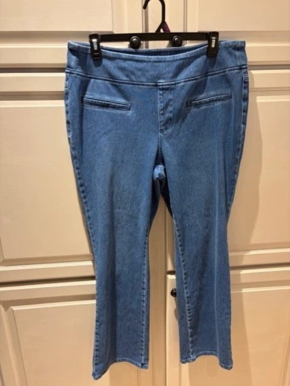 Belle by Kim Gravel Flexibelle Faux Welt Pocket Boot Cut Jean Size 20W
